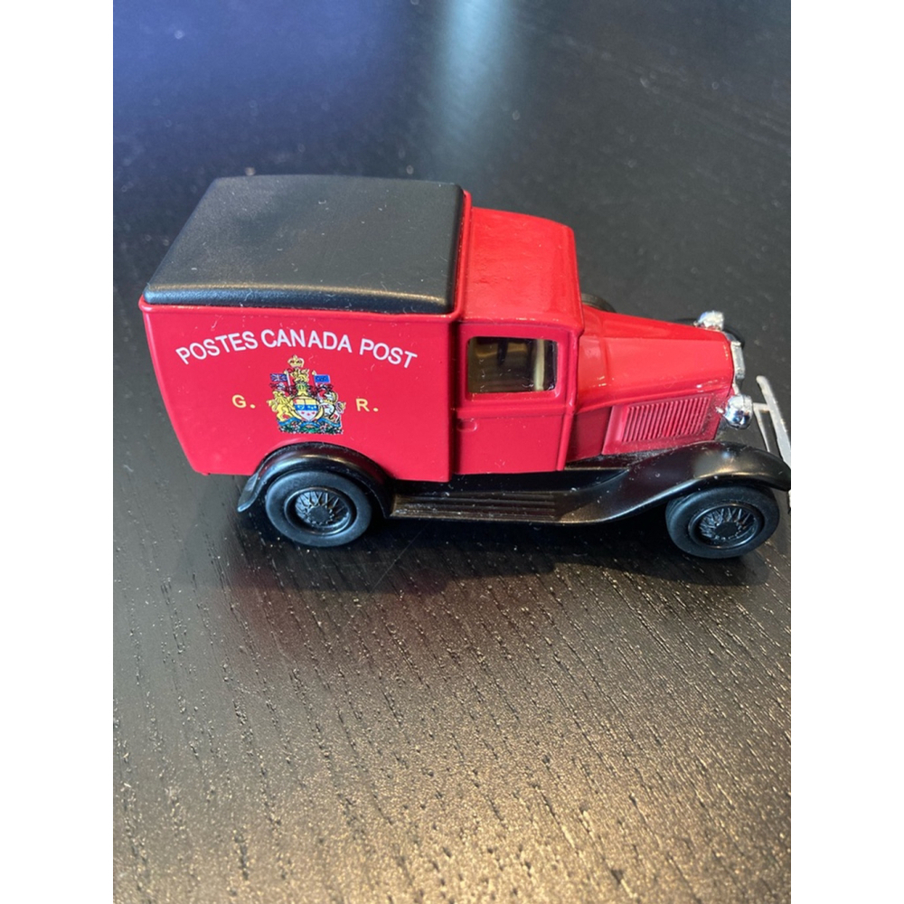 Vintage Diecast Canada Post Truck - Red & Black